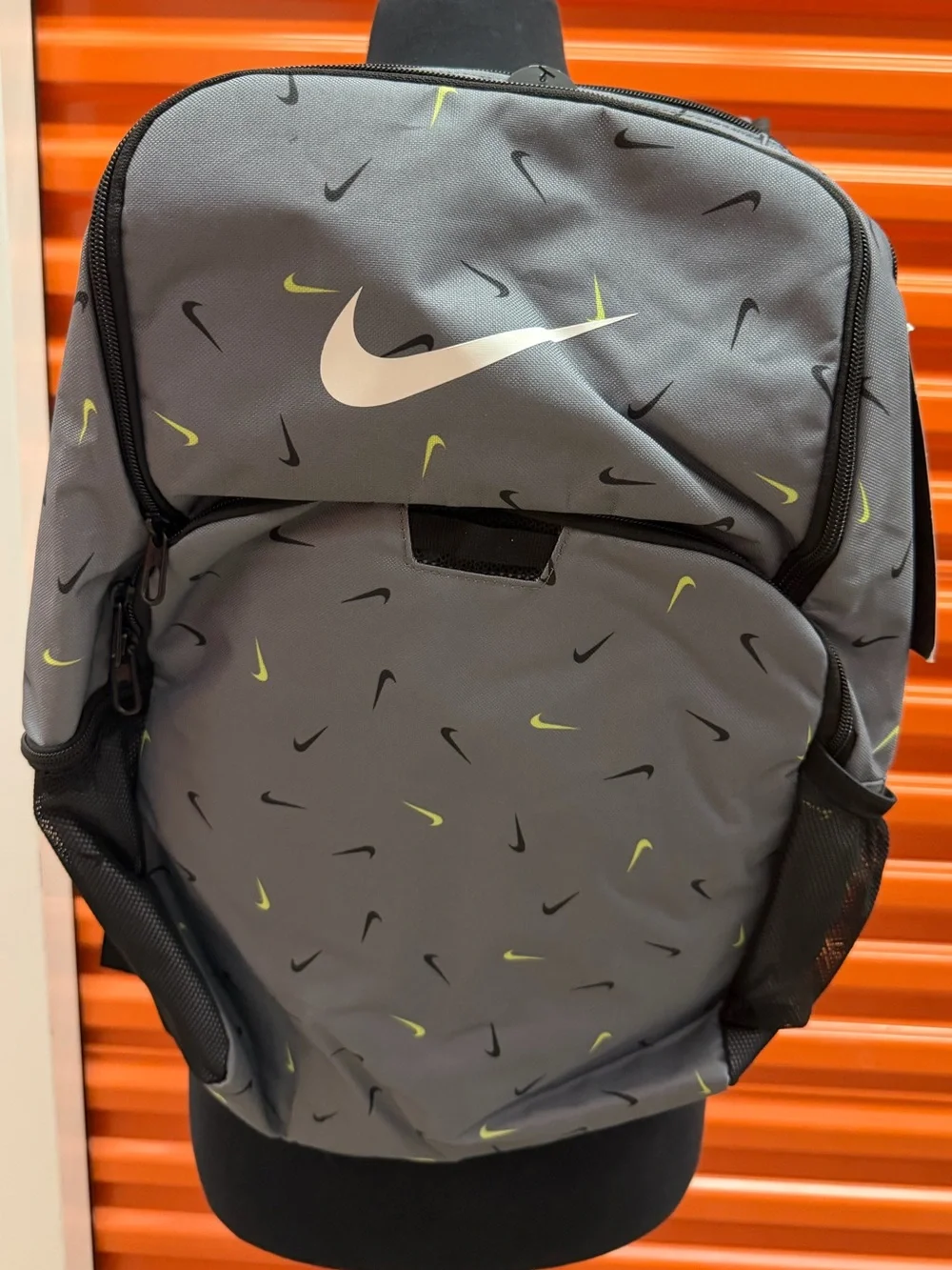 NWT Nike Brasilia XL 9.0 Printed 2 Backpack | Training Grey